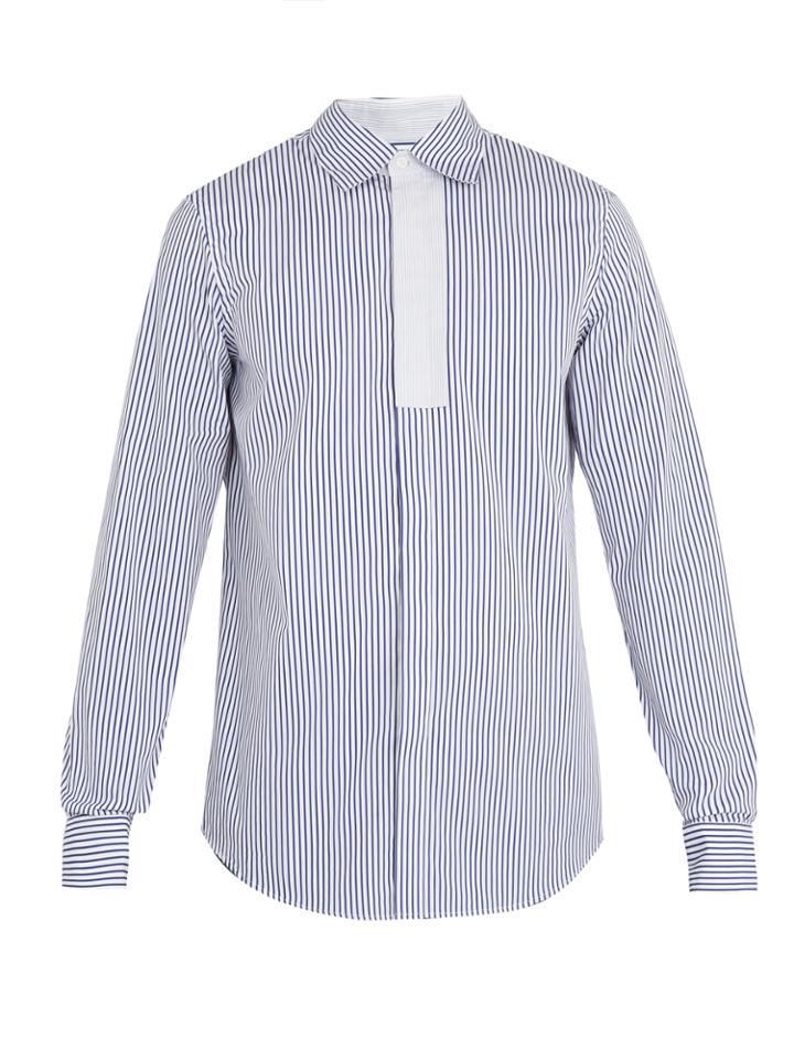 Marni Striped Single-cuff Cotton-poplin Shirt