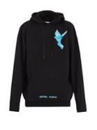Off-white Not Real Dove-print Hooded Cotton Sweatshirt