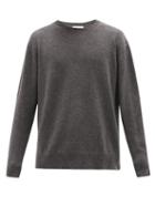 Matchesfashion.com Raey - Loose-fit Crew-neck Cashmere Sweater - Mens - Charcoal