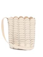 Matchesfashion.com Paco Rabanne - Pacoio Leather-chainmail Bucket Bag - Womens - Beige