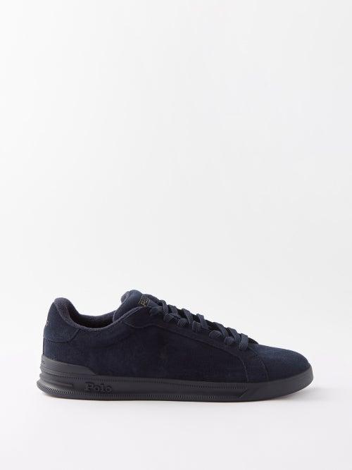 Polo Ralph Lauren - Logo-debossed Suede Trainers - Mens - Navy