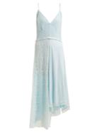 Balenciaga Asymmetric Tie-waist Lace Slip Dress