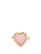 Matchesfashion.com Irene Neuwirth - Love Diamond, Opal And 18kt Rose-gold Ring - Womens - Rose Gold