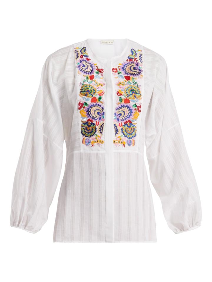Etro Mira Floral-embroidered Blouse
