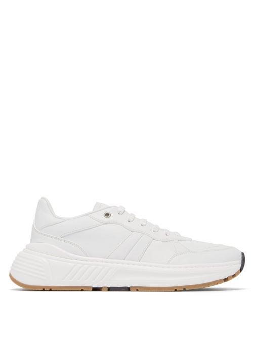 Matchesfashion.com Bottega Veneta - Speedster Leather Trainers - Mens - White