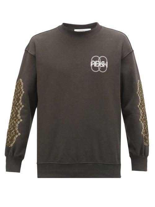 Matchesfashion.com Adish - Logo-print Cotton Sweatshirt - Mens - Black