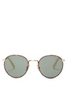 Matchesfashion.com Celine Eyewear - Round Metal Sunglasses - Mens - Bronze