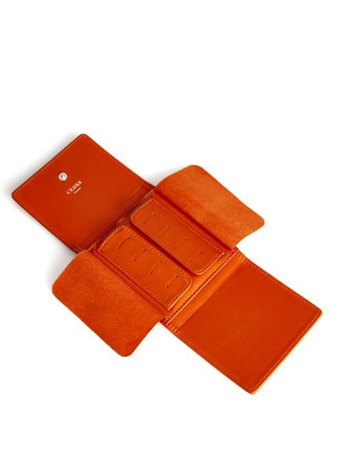 Cedes Milano Travelling Leather Cufflink Case