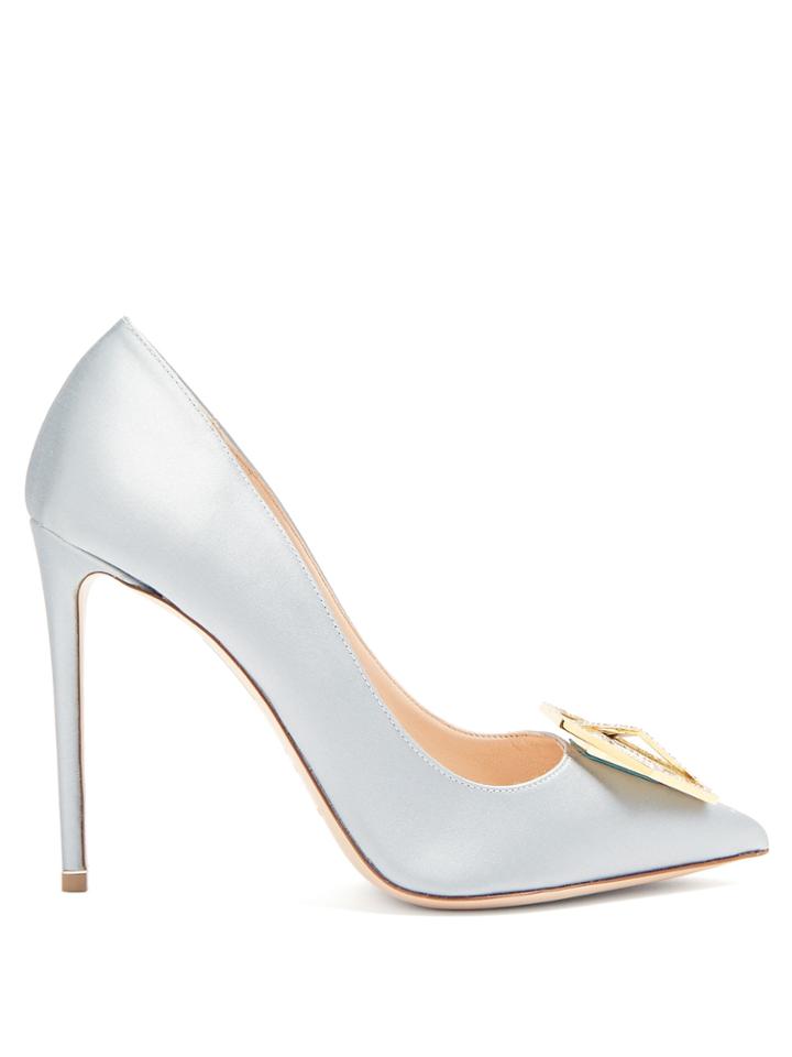Nicholas Kirkwood Eden Jewel Satin Pumps