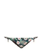 Matchesfashion.com Mara Hoffman - Daisy Print Tie Side Bikini Briefs - Womens - Green Multi