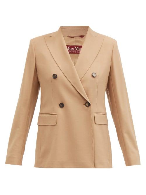 Matchesfashion.com Max Mara Studio - Svelto Jacket - Womens - Camel