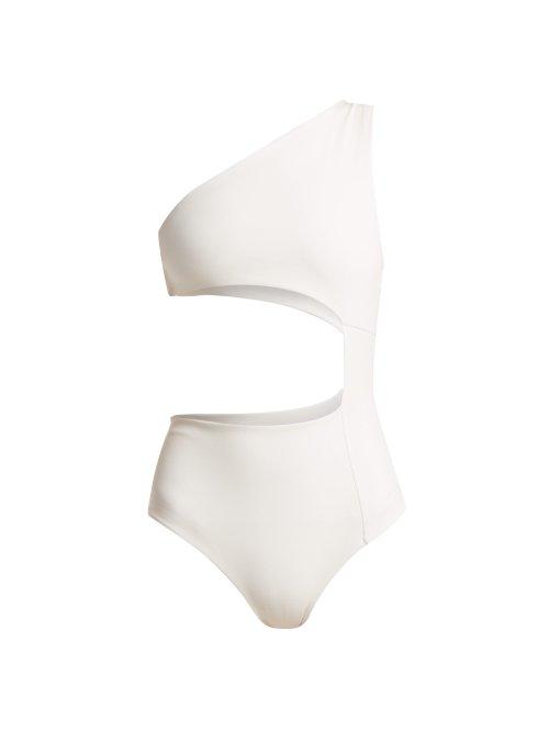 Matchesfashion.com Haight - Monica One Shoulder Swimsuit - Womens - Ivory