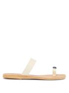 Matchesfashion.com Ancient Greek Sandals - Thalia Gems Leather Sandals - Womens - White Multi