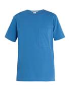 Matchesfashion.com Stella Mccartney - Short Sleeve Cotton Shirt - Mens - Light Blue