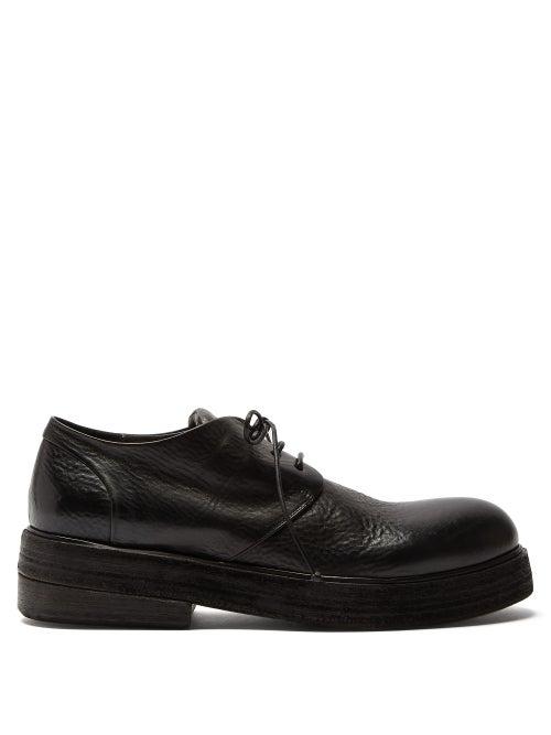 Matchesfashion.com Marsll - Rounded-toe Exaggerated-sole Derby Shoes - Mens - Black