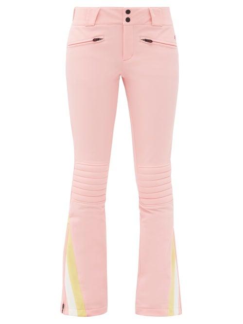 Matchesfashion.com Perfect Moment - Chevron-cuff Soft-shell Ski Trousers - Womens - Pink