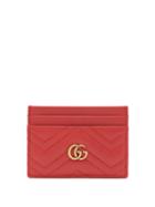 Matchesfashion.com Gucci - Gg Marmont Leather Cardholder - Womens - Red