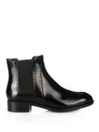 Tod's Perforated Leather Chelsea Boots