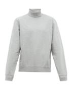 Matchesfashion.com Hope - Roll Neck Cotton Sweatshirt - Mens - Grey