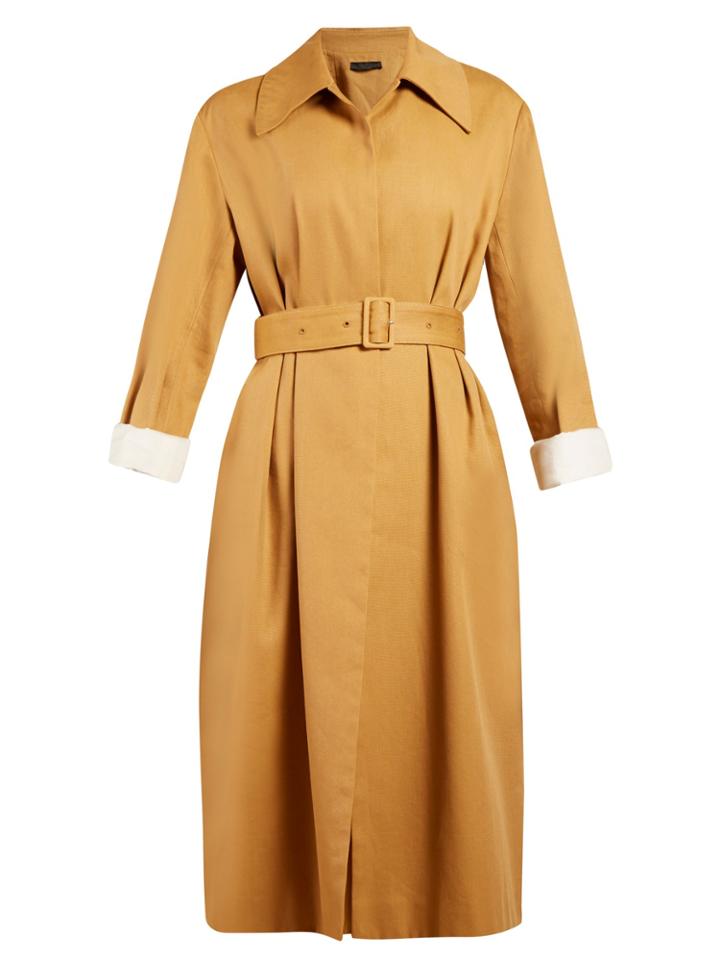 The Row Rundi Panama Linen Trench Coat
