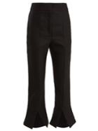 Jacquemus Le Corsaire Fendu Wool-blend Cropped Trousers