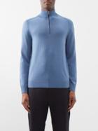 Paul Smith - Half-zip Merino Sweater - Mens - Blue