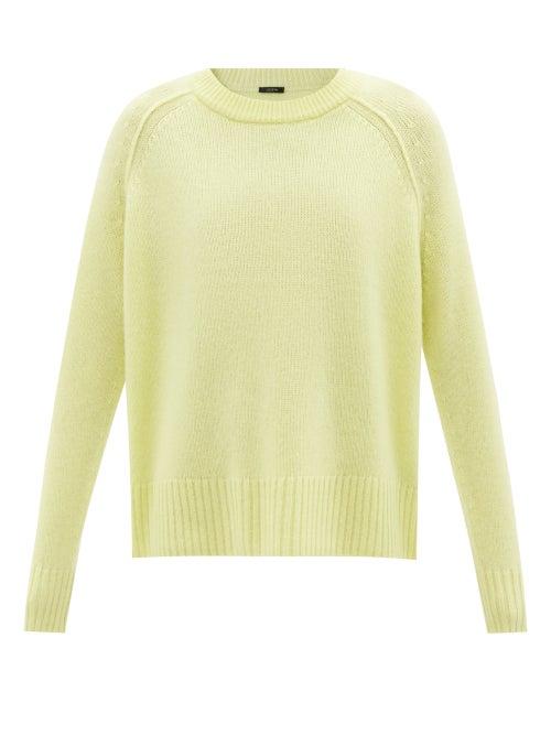 Joseph - Brushed-cashmere Sweater - Womens - Light Yellow
