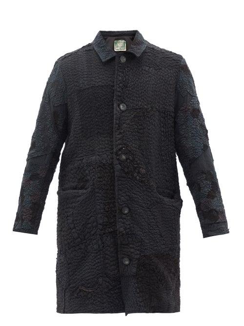 By Walid - Rico 19th-century Embroidered-cotton Coat - Mens - Black