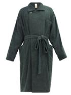 Matchesfashion.com Marrakshi Life - Double-breasted Cotton-blend Boucl Coat - Mens - Green