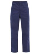 Matchesfashion.com Polo Ralph Lauren - Prepster Logo-embroidered Cotton-blend Trousers - Mens - Navy