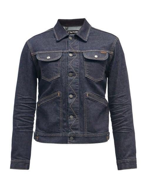 Tom Ford - Selvedge-denim Jacket - Mens - Indigo
