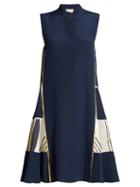 Matchesfashion.com Zeus + Dione - Ionia Sleeveless Silk Dress - Womens - Navy