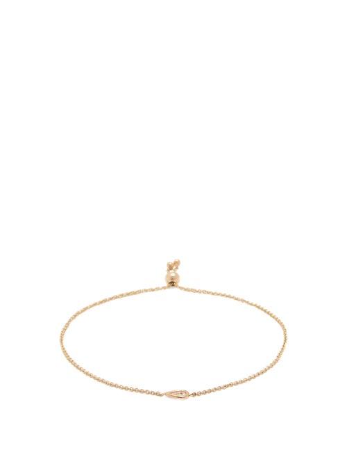 Matchesfashion.com Zo Chicco - Bolo Diamond & 14kt Gold Chain Bracelet - Womens - Gold