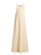 Matchesfashion.com The Row - Vera Silk Cloqu Gown - Womens - Light Beige
