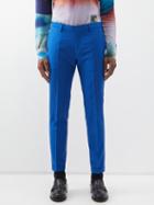 Paul Smith - Slim-leg Wool-blend Suit Trousers - Mens - Blue