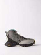 A Cold Wall X Roa - Andreas Mesh And Suede Hiking Boots - Mens - Black Grey
