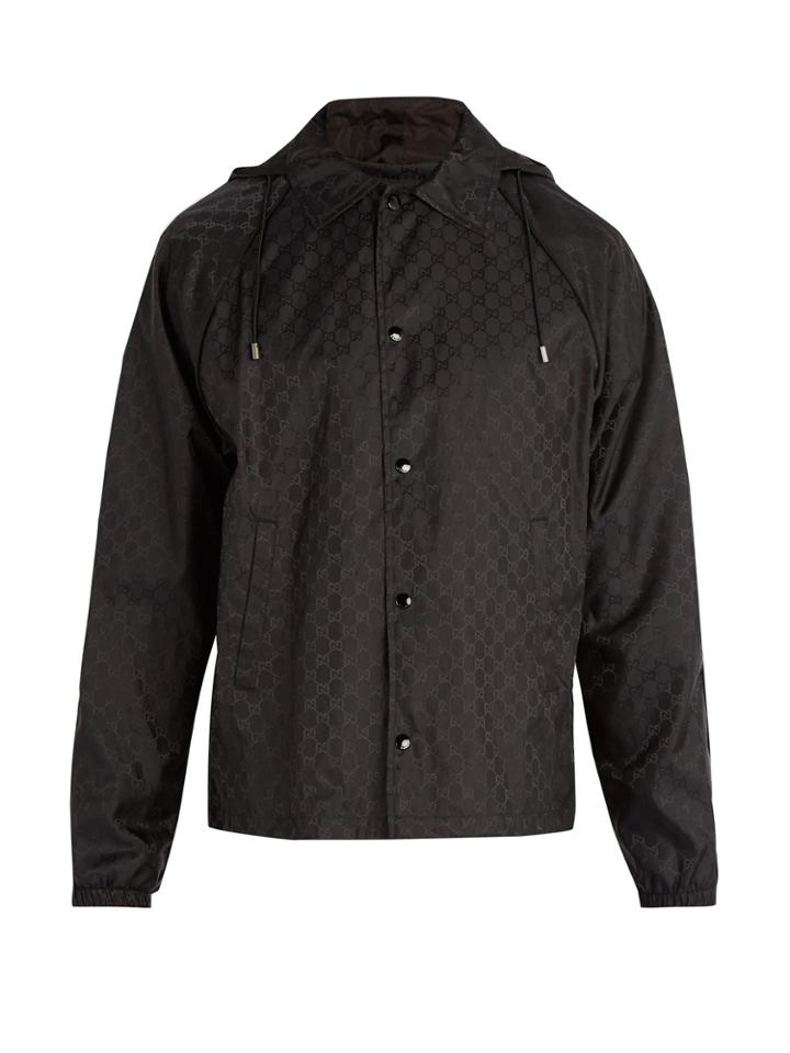 Gucci Logo-print Hooded Windbreaker Jacket