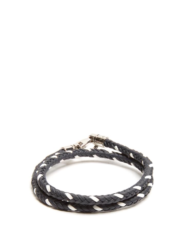 Tod's Mycolours Woven-leather Bracelet