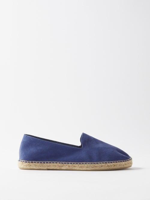 The Resort Co - Suede Espadrilles - Mens - Blue