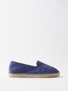 The Resort Co - Suede Espadrilles - Mens - Blue