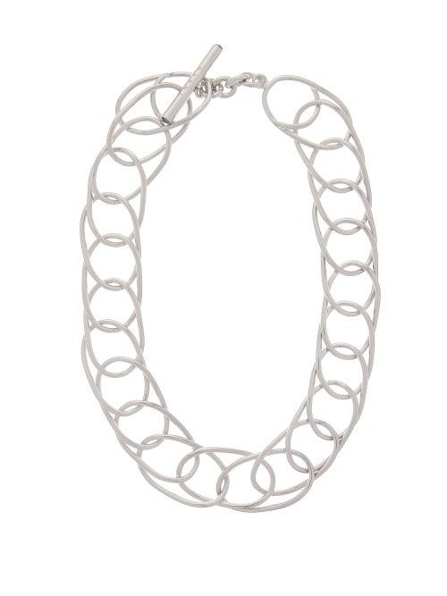 Matchesfashion.com Marni - Looped Open Chain Necklace - Womens - Silver