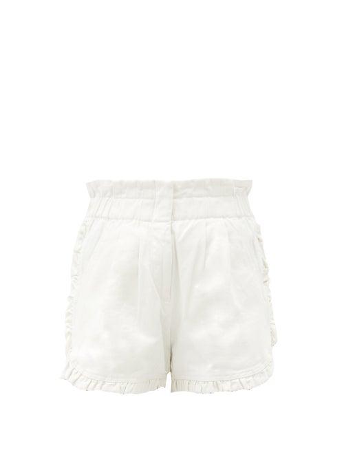 Matchesfashion.com Sea - Doris Cotton Shorts - Womens - White