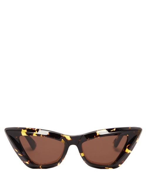 Ladies Accessories Bottega Veneta - Cat-eye Tortoiseshell-acetate Sunglasses - Womens - Tortoiseshell