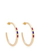 Matchesfashion.com Jessica Biales - Saxony Enamel & Yellow Gold Earrings - Womens - Gold