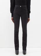 Frame - High-rise Slim-leg Jeans - Womens - Black