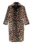 Burberry Prorsum Leopard-print Rabbit-fur Coat
