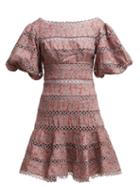 Matchesfashion.com Zimmermann - Juniper Contoured Ring Floral Print Linen Dress - Womens - Multi