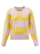 Stella Mccartney - Striped Cashmere Blend Sweater - Womens - Multi