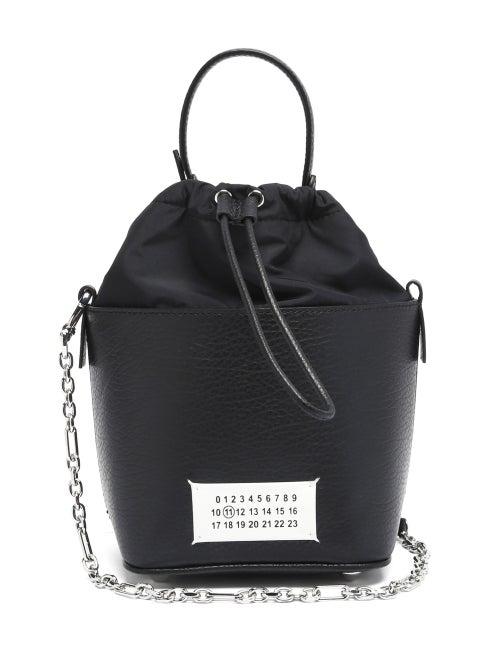 Matchesfashion.com Maison Margiela - 5ac Grained-leather Bucket Bag - Womens - Black
