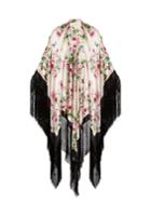 Dolce & Gabbana Rose-print Silk-blend Scarf
